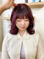 ネオリーブ クーロ(Neolive curro)&nbsp;ピンクカラー/赤系カラー×美髪韓国へア[横浜/東神奈川]