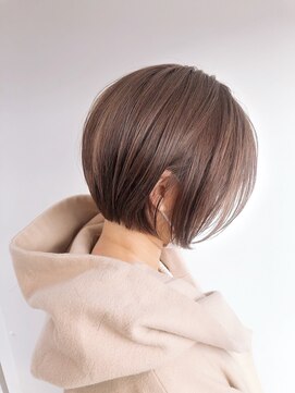 リンダバイネオリーブ 白楽店(Linda by neolive) 【大人かわいい】ペールベージュの美髪ショートボブ・イメチェン