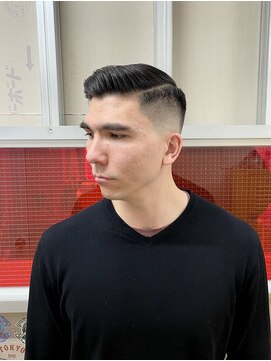 メリケンバーバーショップ トーキョー(MERICAN BARBERSHOP TYO) BURG 【サイドパート/アッシュブラック】