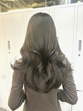 アリュウル 表参道(ALLURE) 明るめオリーブベージュ×レイヤーカット◯KAKO