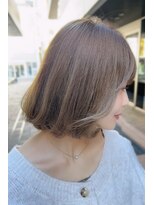 リークフー(Ree cu fuu)&nbsp;前下がりボブ　シアグレージュ　ミルクティーベージュ藤沢