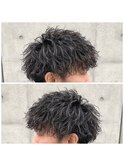 ツイストパーマ スパイキーマッシュ ツイストスパイラル 束間