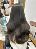 オリーブグレージュ  アッシュグレージュ  透明感カラー