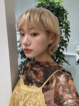 ロンドエニカ 大宮(Lond enika) イメチェン外ハネボブ美髪ワイドバングレイヤーショート/大宮