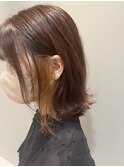 イヤリングカラーオレンジ