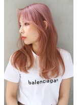 ブラン 栄(Blanc)&nbsp;【Blanc】ピンクカラー_ブリーチ_ダブルカラー_レイヤーカット