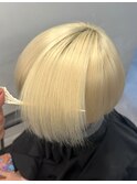 ホワイトブロンド/ブロンド/髪質改善