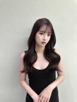 グレーベージュ ベビーピンクニュアンスカラー アッシュブラック