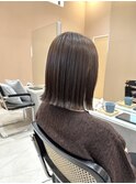 切りっぱなしボブ/ボブ/ベージュカラー/インターパーク