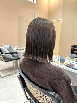 ジジ インターパーク 宇都宮(Gigi) 切りっぱなしボブ/ボブ/ベージュカラー/インターパーク