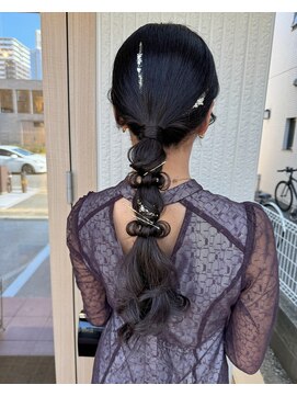 ロンドブルーム 天神大名店(Lond Bloom) ブリーチなしカラー/ヘアアレンジ/ヘアセット/福岡/10代20代30代
