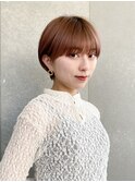 ハンサムショート/丸みショートボブ/20代30代40代50代/顔周り
