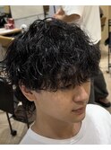 桑名メンズパーマツイストスパイラルパーマ波巻きパーマツイスパ