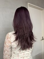 ヌル ヘア デザイン(nullus hair desigh)&nbsp;ミディアムレイヤー/秋っぽパープル