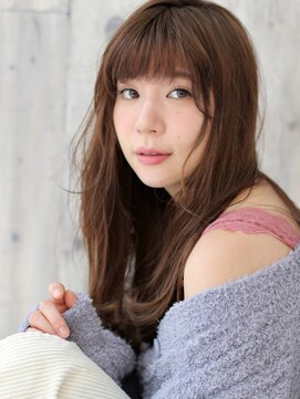 アルベロ(albero) 「磯野真由美」小顔レイヤー スタイル×ビターベージュ