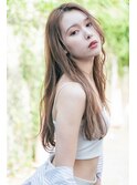 Ameri 大人可愛いシアベージュロング 新宿