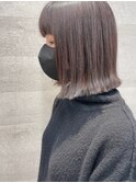 GALLARIA 外ハネボブ ×  ラベンダーグレージュ