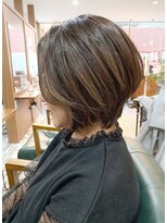 ビーチ ヘア メイク 綱島店(BEACH hair make)&nbsp;キレイめカジュアル/前下がりショートボブ/外国人風カラー