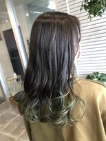 アールフランプラス(arFranc+)&nbsp;ターコイズ　裾カラー