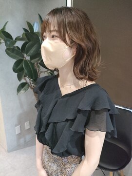 ブルー(Blue) Blue～★鎖骨ライン　ミディスタイル★