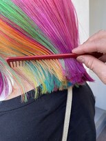 サロンドミルク 新百合ヶ丘店(salon de MiLK)&nbsp;＊ハイライトポイントカラーインナーカラーベージュ新百合ヶ丘