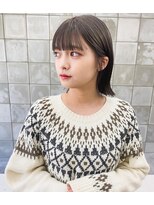 トゥコ(tuco)&nbsp;グレージュ　切りっぱなしボブ