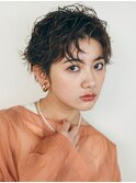 カーリークールショート／ココアベージュ/ルーズヘア