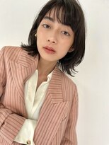 ネロ ヘアサロン ネイビー 渋谷(NERO HAIRSALON NAVY) NERO渡邊「　ヌーディブラウン　レイヤーミディ　イメチェン　」