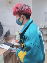 モリオフロムロンドン 松戸店(Morio from London)&nbsp;【松戸 岩口】赤メッシュツイスパマッシュショート