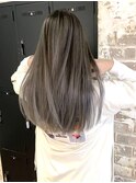 ミルクティーベージュダブルカラーインナーカラーケアブリーチ