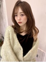 ボタン シブヤ(VOTAN SHIBUYA)&nbsp;ベージュ/韓国ヘア/渋谷/レイヤー/顔まわり