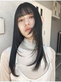 フェイスレイヤー×ストレートロング