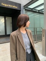 ラレイ ハラジュク(Lalei harajuku)&nbsp;ブリーチなしのダブルカラー/切りっぱなしボブ/ベージュカラー