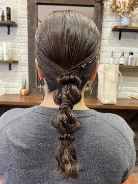 ゴエン(goen hair lounge) コンパクト編みおろし