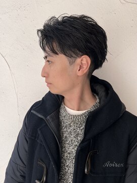 ランズサンズ 表参道(runsuns) フェザーショート ツーブロック メンズパーマ