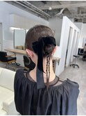 ヘアセット_タイトシニヨン