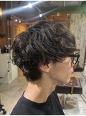 外国人風パーマシャドウパーマ ルーズパーマメンズ静岡
