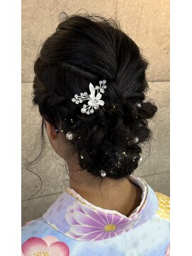 オシャレドロボウ ビス OSHARE DOROBO bis 【オシャドロ/京田辺/新田辺】【卒業式】編み込みアップ