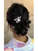【オシャドロ/京田辺/新田辺】【卒業式】編み込みアップ