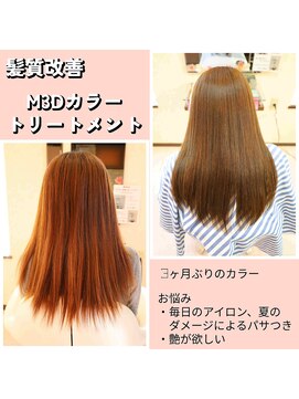ヘアー リタ ベーシック(hair) カット + 髪質改善 M3Dカラートリートメント