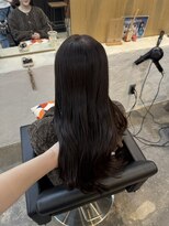 チャプター 問屋町(chapter) 透明感ケアカラー赤味なしオリーブグレージュレイヤーカット韓国