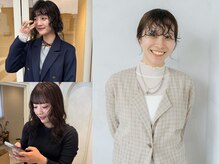 【stylist 桑本】ig @glad__satoko/くるくるニュアンスパーマ／ちょびっと個性があるデザインスタイル