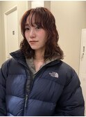 レイヤーパーマレイヤーカット顔周りレイヤーくせ毛パーマ