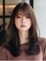 ダル 渋谷/表参道(DAL.) ハッシュカットバタフライカット顔回りカットカーテンバング