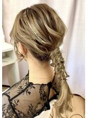 ローポニーテール【横浜/ヘアセット/着付け/ヘアメイク】