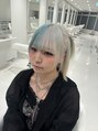 イフ ヘアーサロン(if... hair salon) ホワイト×水色★個性派大歓迎!初カラーおまかせください♪