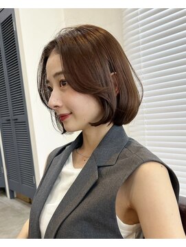 コート 青山(Cote) 美髪大人ボブ内巻きボブまとまるボブ艶グレージュココア