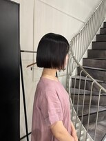 アトレ 福岡大名店(attrait)&nbsp;透明感のあるブラウンボブ × トリートメントで艶髪に