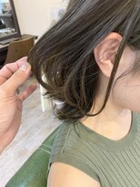 【アフロート添田】お客様スタイル ハイライトカーキグレージュ