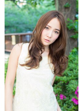ヘアーズ ロッソ テラス(hair's ROSSO TERRACE) 【鶴見】センターパート 無造作 カール ロング☆[30代40代50代]